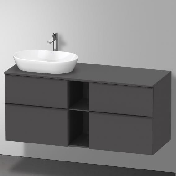 Duravit D-Neo countertop with vanity unit with 4 pull-out compartments and 1 cut-out