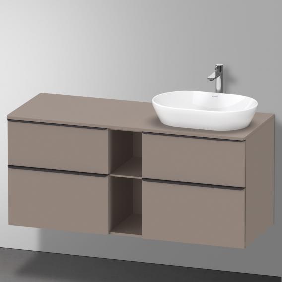 Duravit D-Neo countertop with vanity unit with 4 pull-out compartments and 1 cut-out