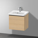 Duravit D-Neo hand washbasin with vanity unit with 1 pull-out compartment