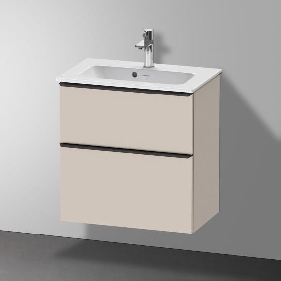 Duravit D-Neo 梳妝台 緊湊型，帶有 2 個拉出式隔層