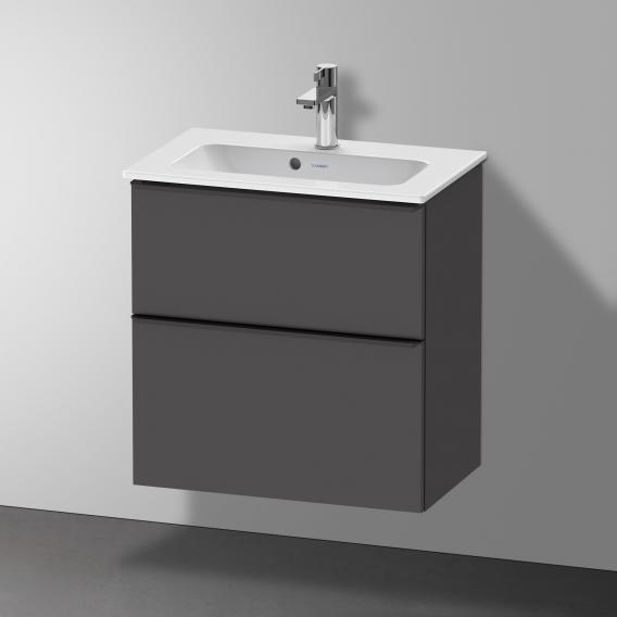 Duravit D-Neo 梳妝台 緊湊型，帶有 2 個拉出式隔層