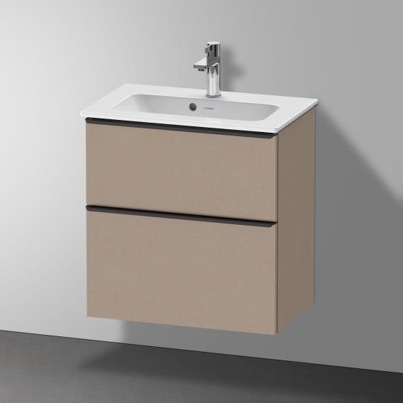 Duravit D-Neo 梳妝台 緊湊型，帶有 2 個拉出式隔層