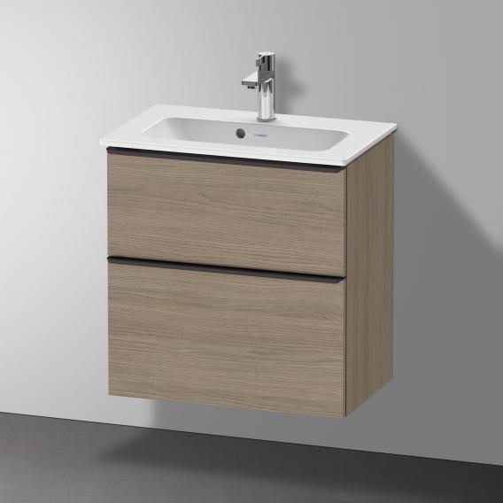 Duravit D-Neo 梳妝台 緊湊型，帶有 2 個拉出式隔層