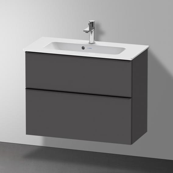 Duravit D-Neo 梳妝台 緊湊型，帶有 2 個拉出式隔層