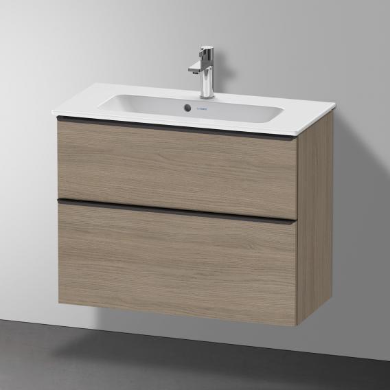 Duravit D-Neo 梳妝台 緊湊型，帶有 2 個拉出式隔層