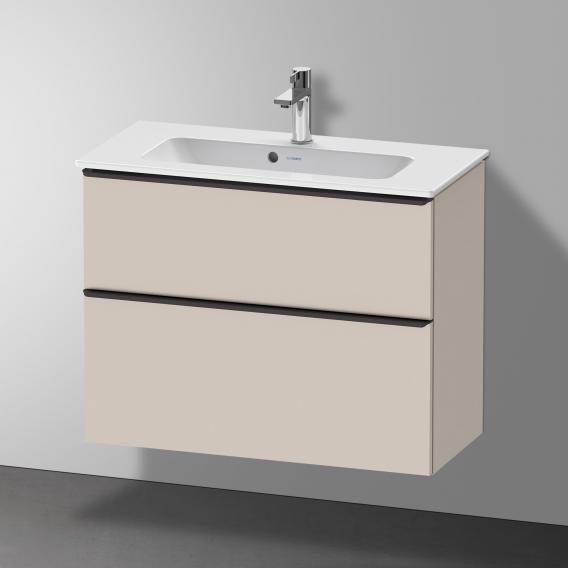 Duravit D-Neo 梳妝台 緊湊型，帶有 2 個拉出式隔層