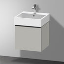 Duravit D-Neo vanity unit with 1 pull-out compartment matt concrete grey