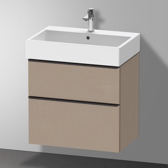 Duravit D-Neo 梳妝台搭配 2 個拉出式隔層 亞麻