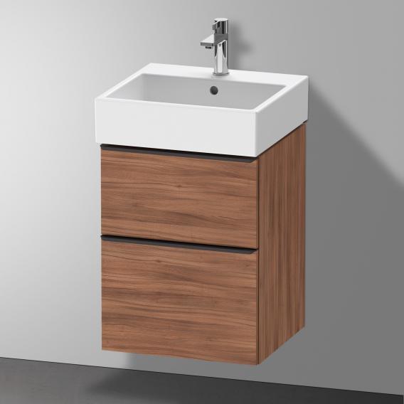 Duravit D-Neo vanity unit with 2 pull-out compartments natural walnut