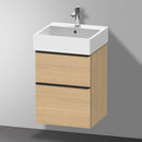 Duravit D-Neo vanity unit with 2 pull-out compartments natural oak