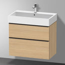 Duravit D-Neo vanity unit with 2 pull-out compartments natural oak