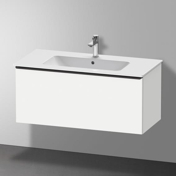 Duravit D-Neo 梳妝台搭配 1 個拉出式隔層 霧面白色