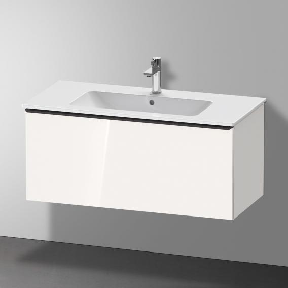 Duravit D-Neo 梳妝台，附 1 個拉出式隔層，白色高光