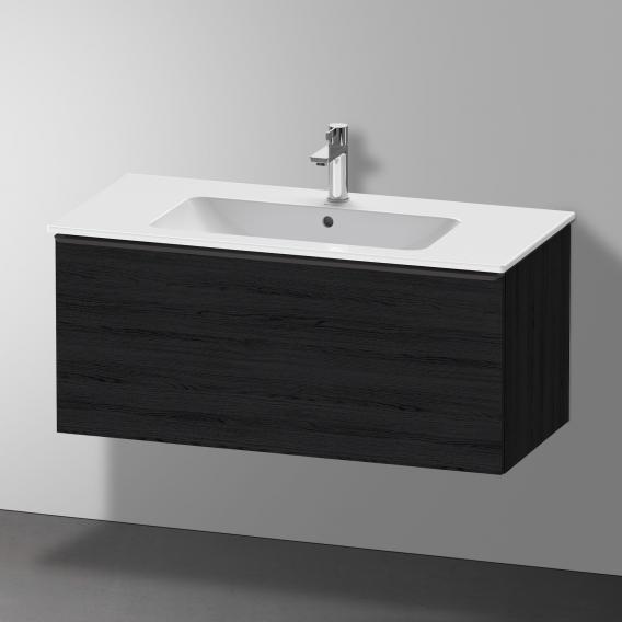 Duravit D-Neo vanity unit with 1 pull-out compartment black oak