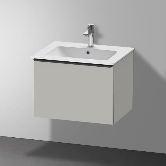 Duravit D-Neo vanity unit with 1 pull-out compartment matt concrete grey