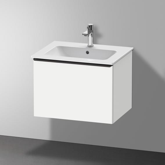 Duravit D-Neo 梳妝台搭配 1 個拉出式隔層 霧面白色