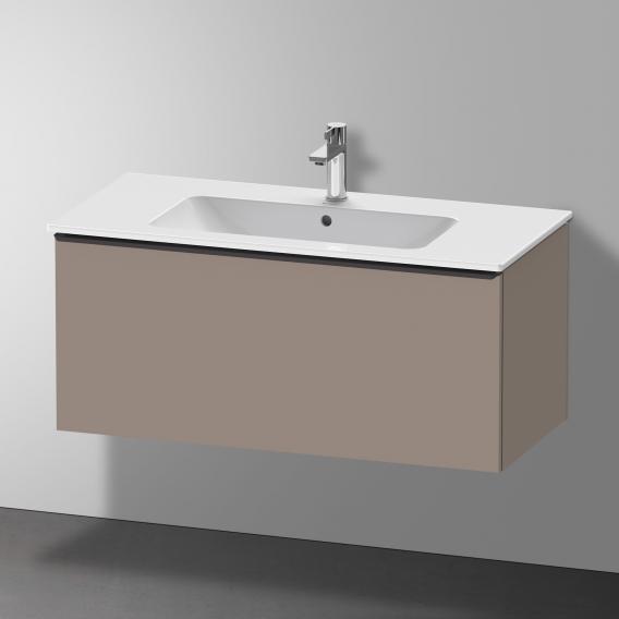 Duravit D-Neo vanity unit with 1 pull-out compartment matt basalt