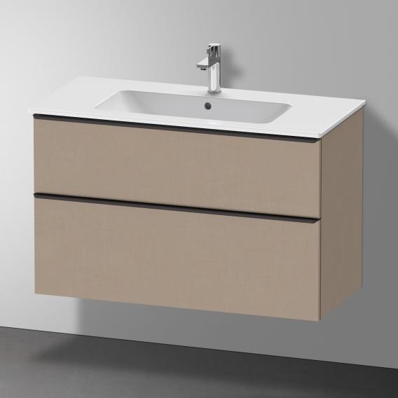 Duravit D-Neo vanity unit with 2 pull-out compartments linen