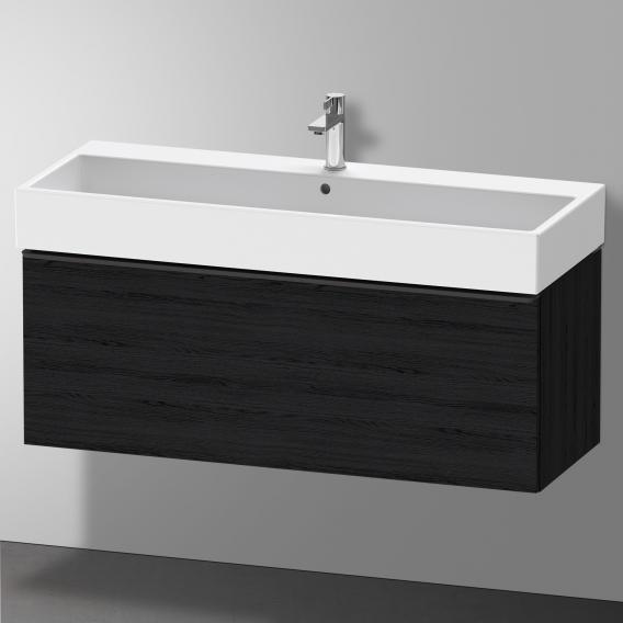 Duravit D-Neo vanity unit with 1 pull-out compartment black oak