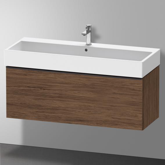 Duravit D-Neo vanity unit with 1 pull-out compartment dark walnut