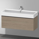 Duravit D-Neo vanity unit with 1 pull-out compartment terra oak