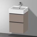 Duravit D-Neo vanity unit with 2 pull-out compartments matt basalt