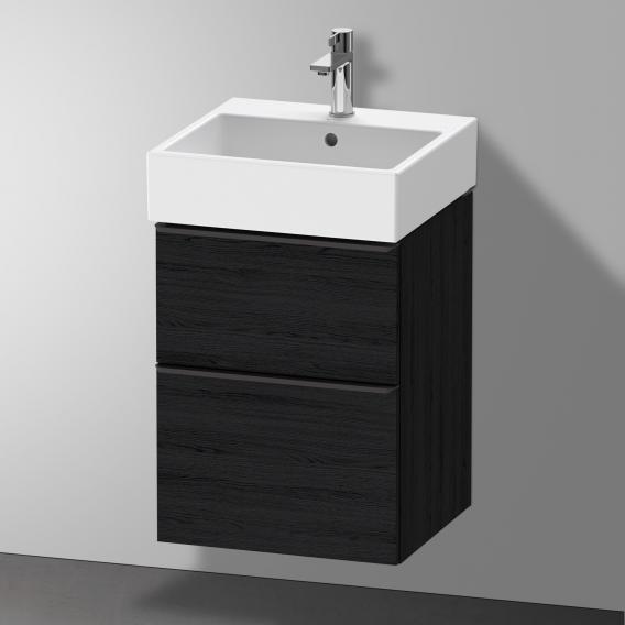 Duravit D-Neo 梳妝台搭配 2 個拉出式隔層 黑橡木