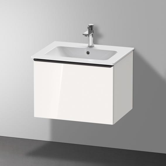 Duravit D-Neo 梳妝台，附 1 個拉出式隔層，白色高光