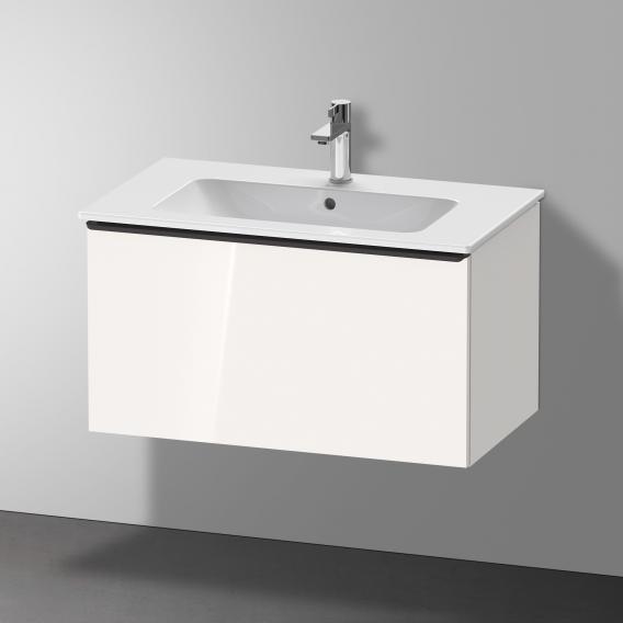 Duravit D-Neo 梳妝台，附 1 個拉出式隔層，白色高光