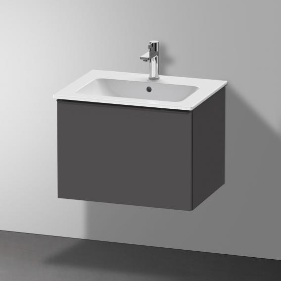 Duravit D-Neo 梳妝台，附 1 個拉出式隔層，霧面石墨