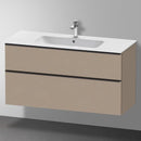 Duravit D-Neo vanity unit with 2 pull-out compartments linen