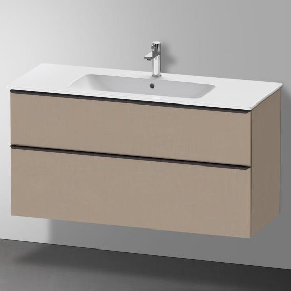 Duravit D-Neo vanity unit with 2 pull-out compartments linen