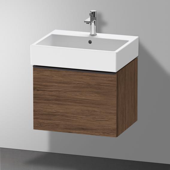 Duravit D-Neo vanity unit with 1 pull-out compartment dark walnut