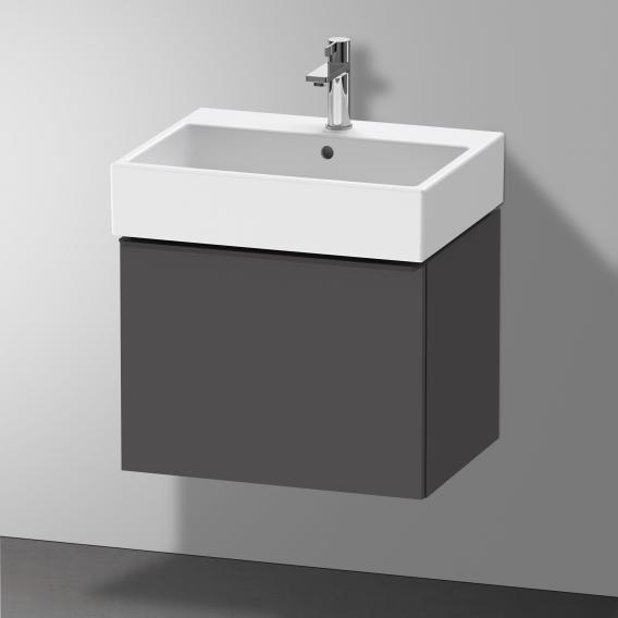 Duravit D-Neo 梳妝台，附 1 個拉出式隔層，霧面石墨