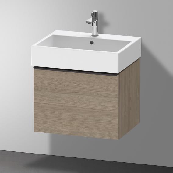 Duravit D-Neo vanity unit with 1 pull-out compartment terra oak