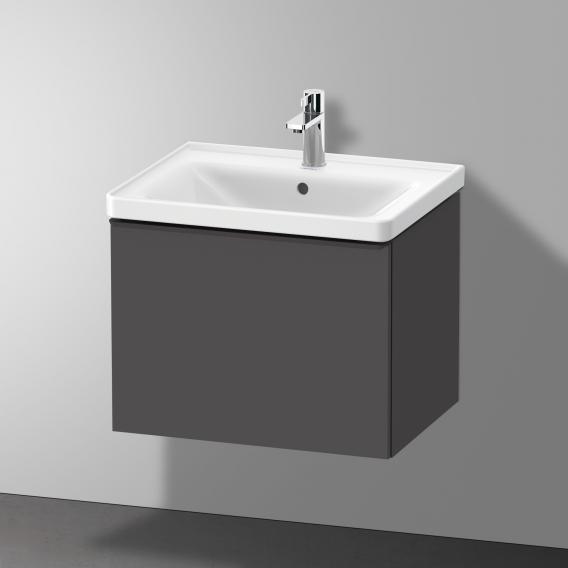 Duravit D-Neo 梳妝台，附 1 個拉出式隔層，霧面石墨