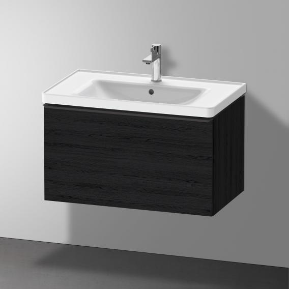 Duravit D-Neo vanity unit with 1 pull-out compartment black oak