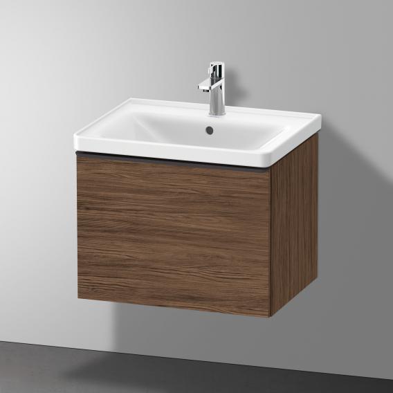 Duravit D-Neo vanity unit with 1 pull-out compartment dark walnut