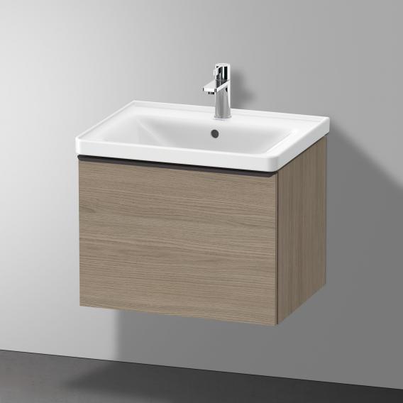 Duravit D-Neo vanity unit with 1 pull-out compartment terra oak