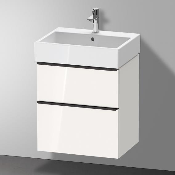 Duravit D-Neo 梳妝台搭配 2 個拉出式隔層白色高光