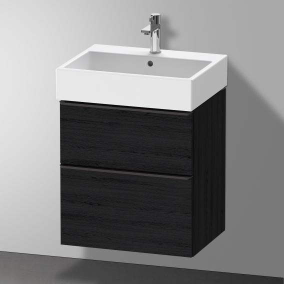 Duravit D-Neo 梳妝台搭配 2 個拉出式隔層 黑橡木