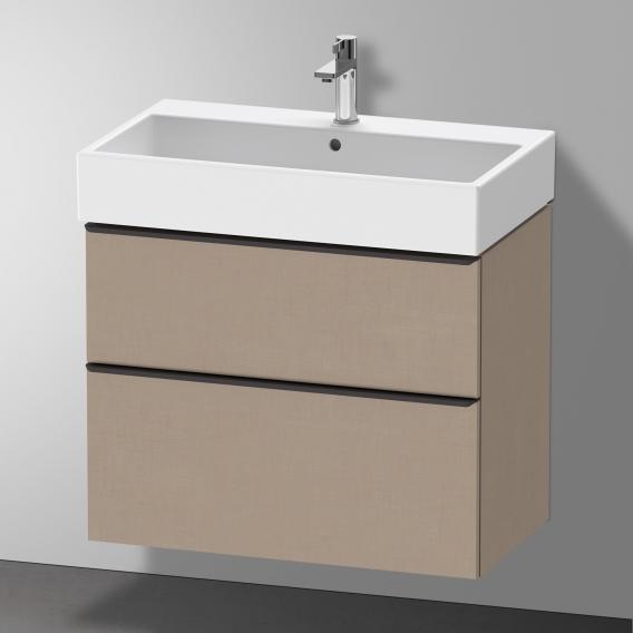 Duravit D-Neo 梳妝台搭配 2 個拉出式隔層 亞麻