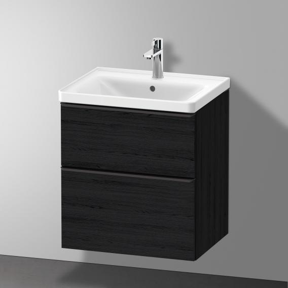 Duravit D-Neo 梳妝台搭配 2 個拉出式隔層 黑橡木