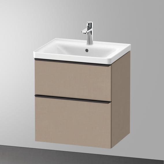 Duravit D-Neo 梳妝台搭配 2 個拉出式隔層 亞麻