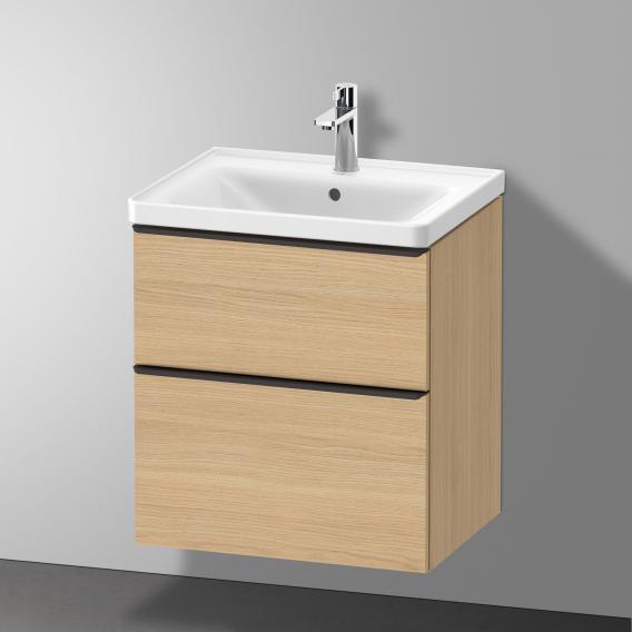 Duravit D-Neo 梳妝台搭配 2 個拉出式隔層天然橡木