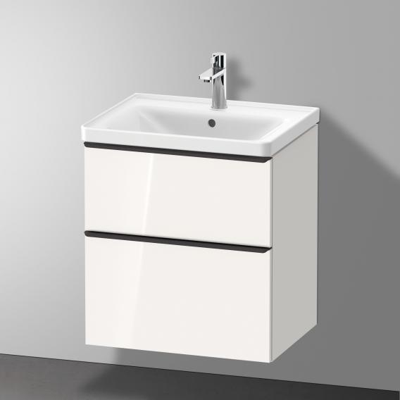 Duravit D-Neo 梳妝台搭配 2 個拉出式隔層白色高光