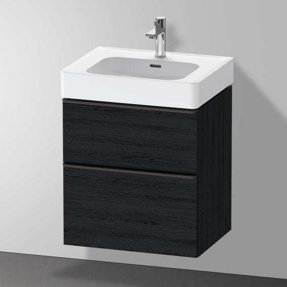 Duravit D-Neo 梳妝台搭配 2 個拉出式隔層 黑橡木