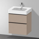 Duravit D-Neo vanity unit with 2 pull-out compartments linen