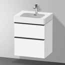 Duravit D-Neo vanity unit with 2 pull-out compartments matt white