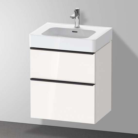 Duravit D-Neo 梳妝台搭配 2 個拉出式隔層白色高光